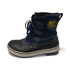 Sorel Caribou Boots WP Waterproof Insulated Size 6.5 Women Blue Snow Winter